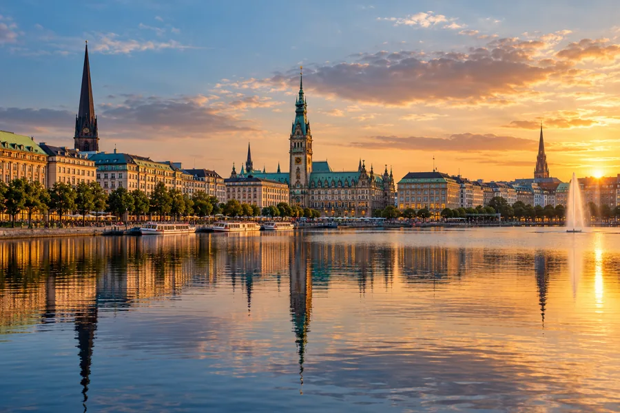 Hamburg an der Binnenalster